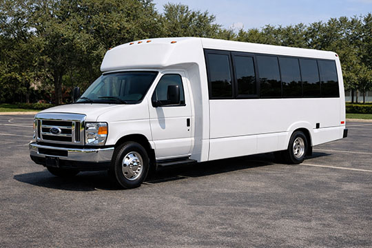18-passenger minibus available for charter in Holly Springs, NC