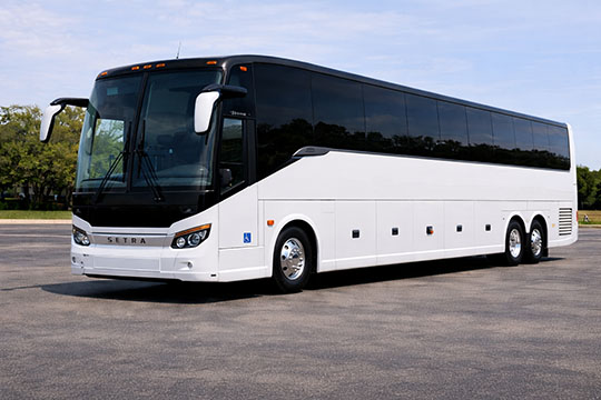 56-passenger charter bus rental Holly Springs TX